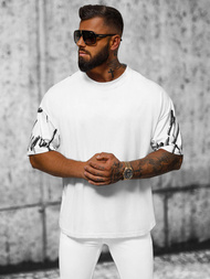 T-shirt męski oversize biały OZONEE O/3428