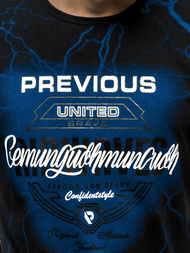 T-Shirt męski czarny OZONEE JS/SS10962