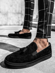 Buty męskie slip on czarne tam/475