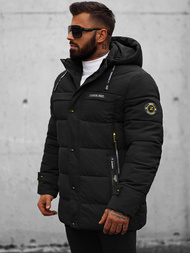 Kurtka zimowa męska czarna OZONEE JS/22M58/392