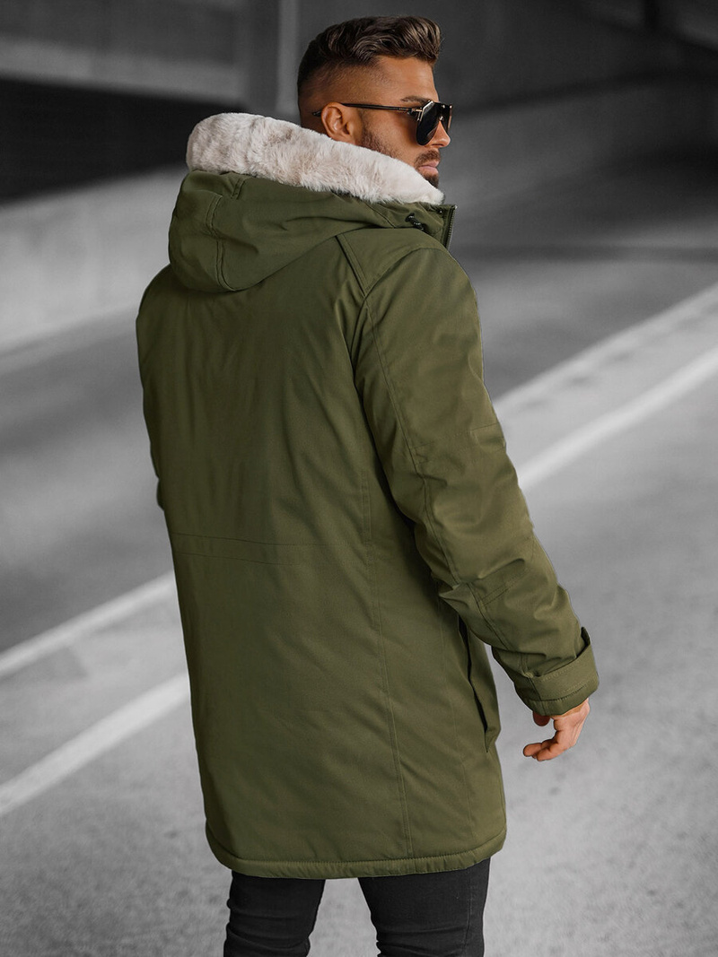 Kurtka zimowa męska zielona OZONEE JS/5M120/136Z