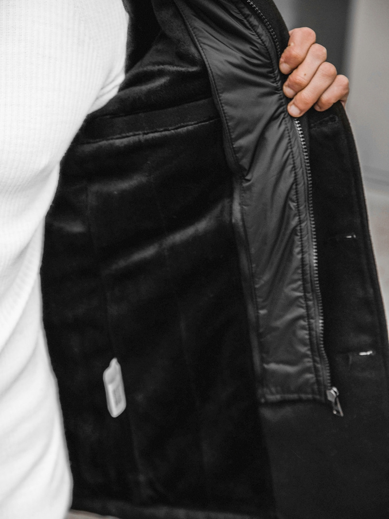 Пальто чоловіче Чорний OZONEE JS/79M3143Z