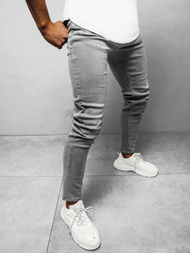 Spodnie jeansowe męskie szare OZONEE E/1229SP