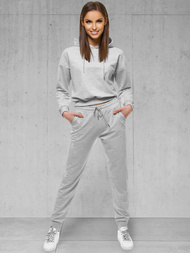 Komplet dresowy dwuczęściowy jasno-szary OZONEE O/12109