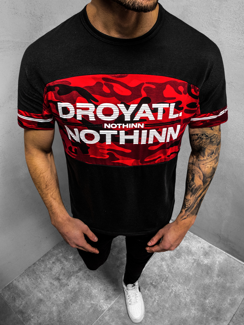 Футболка чоловіча Чорний OZONEE JS/SS10976Z