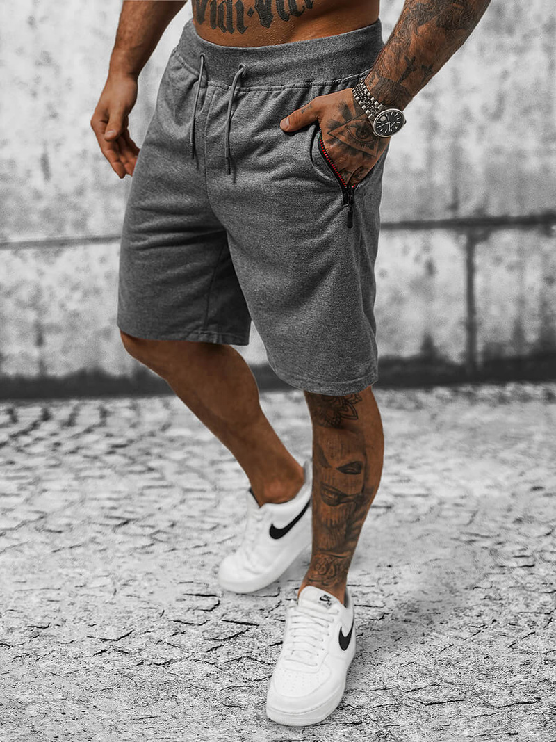 Шорти чоловічі Графітові OZONEE JS/8K290