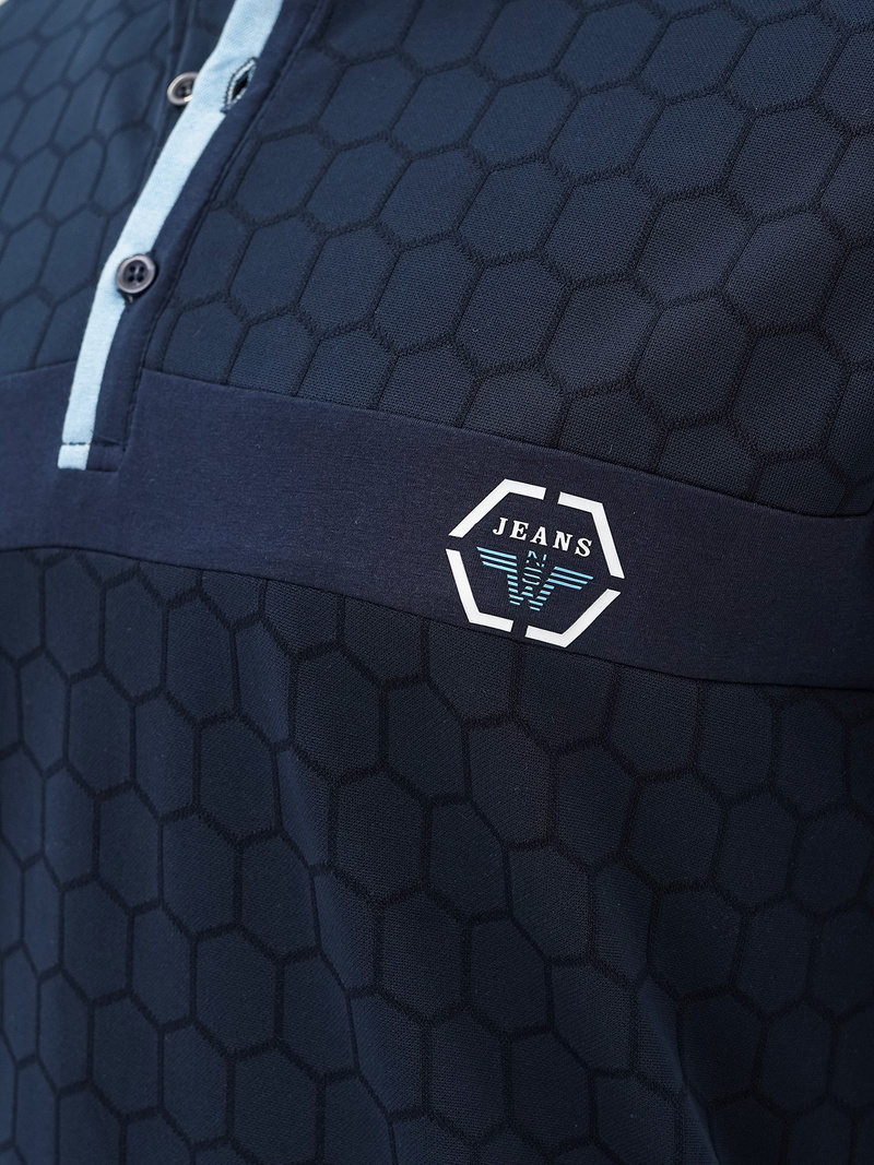 Koszulka męska polo granatowa OZONEE O/QQ922