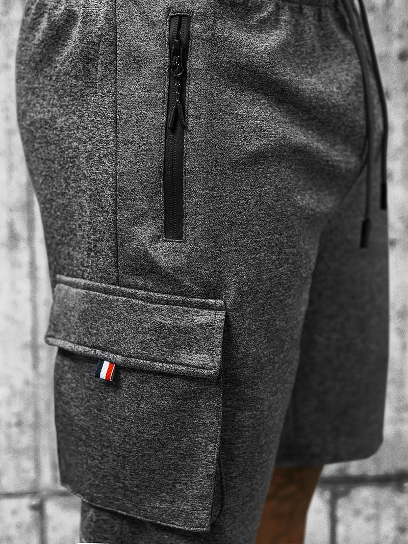 Spodenki dresowe męskie grafitowe OZONEE JS/8K278