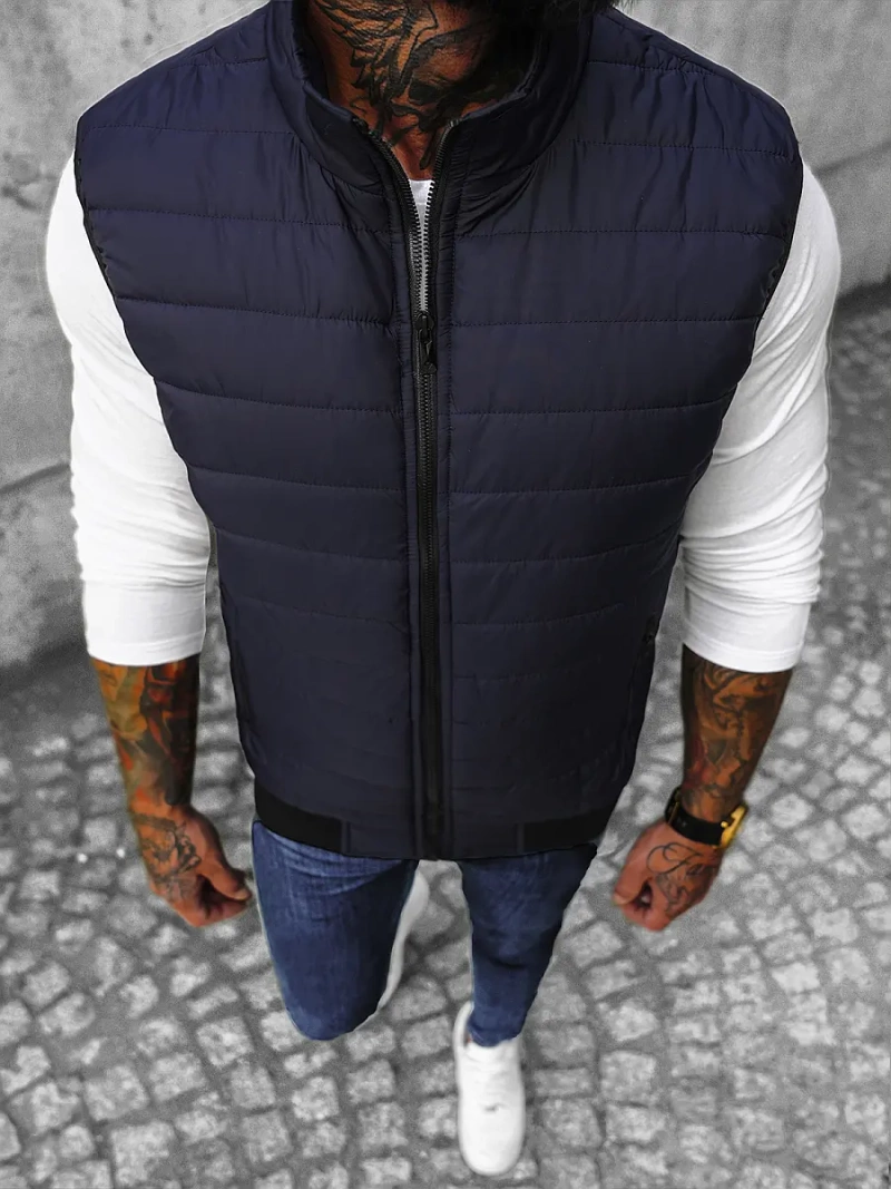 Безрукавка чоловіча Темно-Синя OZONEE JS/MY77Z