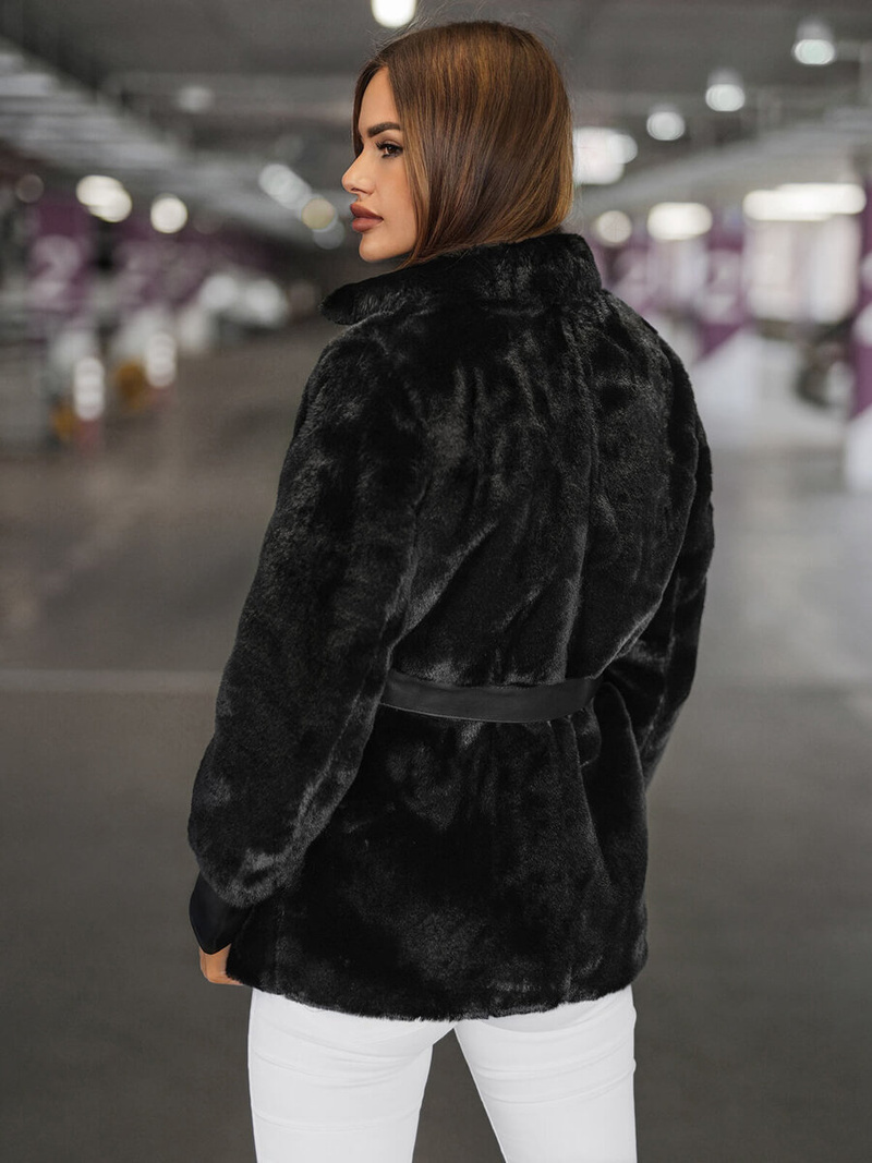 Куртка жіноча чорна OZONEE JS/11Z8075Z