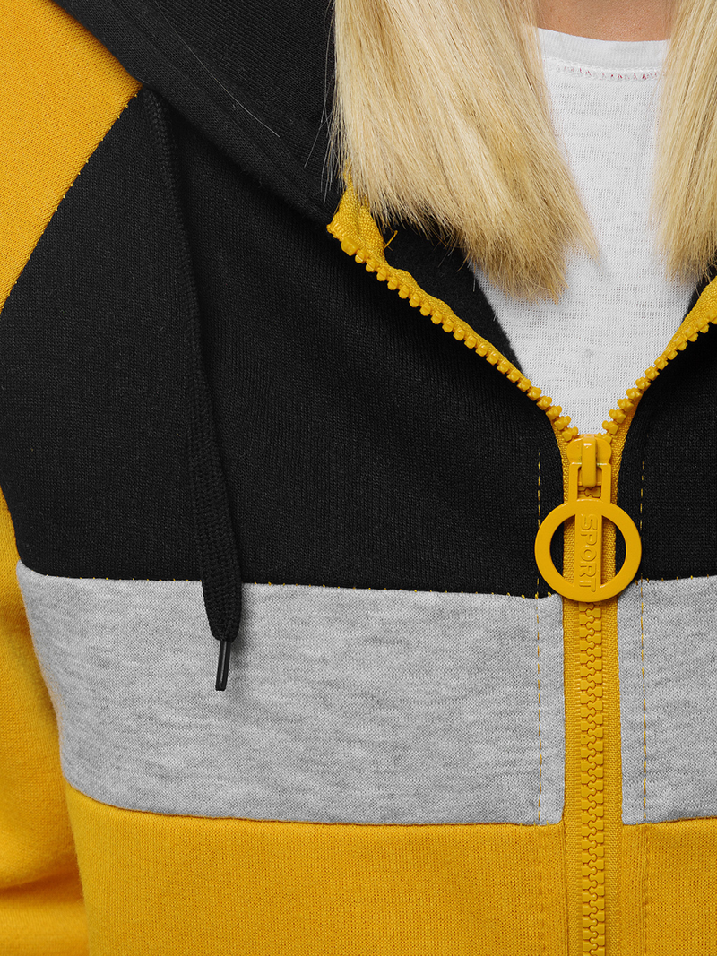 Жіноча Толстовка Жовта OZONEE JS/KSW3001