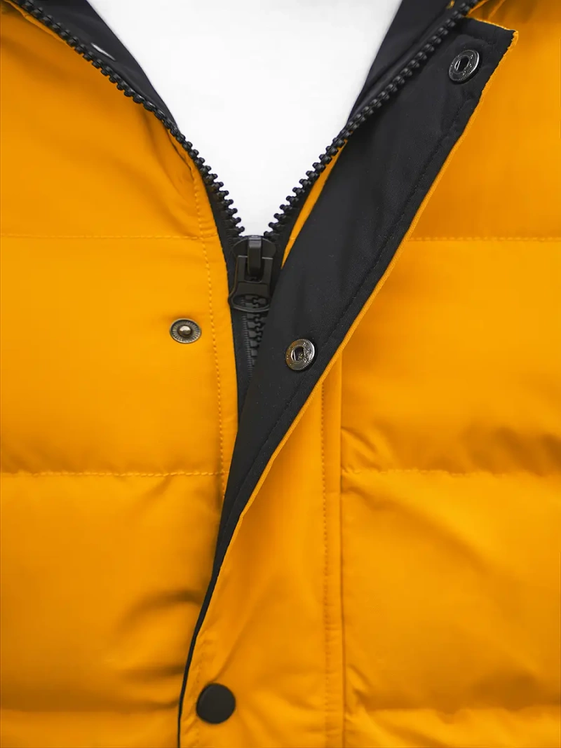 Kurtka zimowa męska pikowana żółta OZONEE JS/M8103