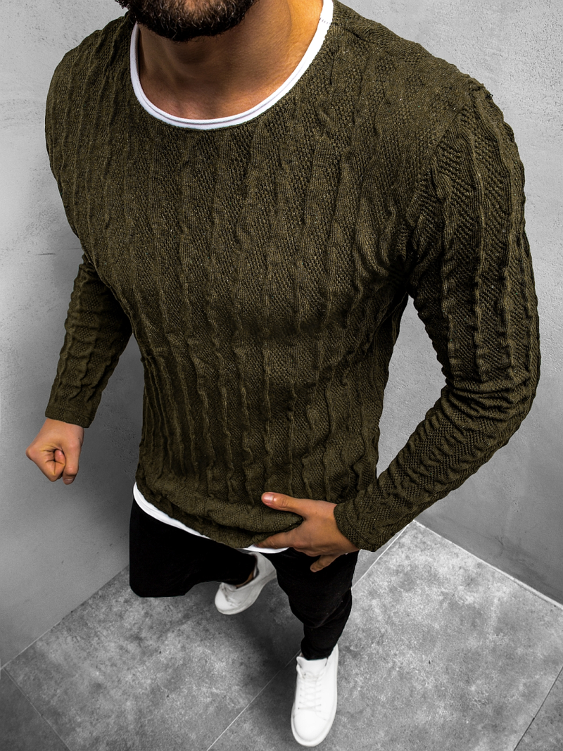 Светр чоловічій Хакi OZONEE MACH/2137Z