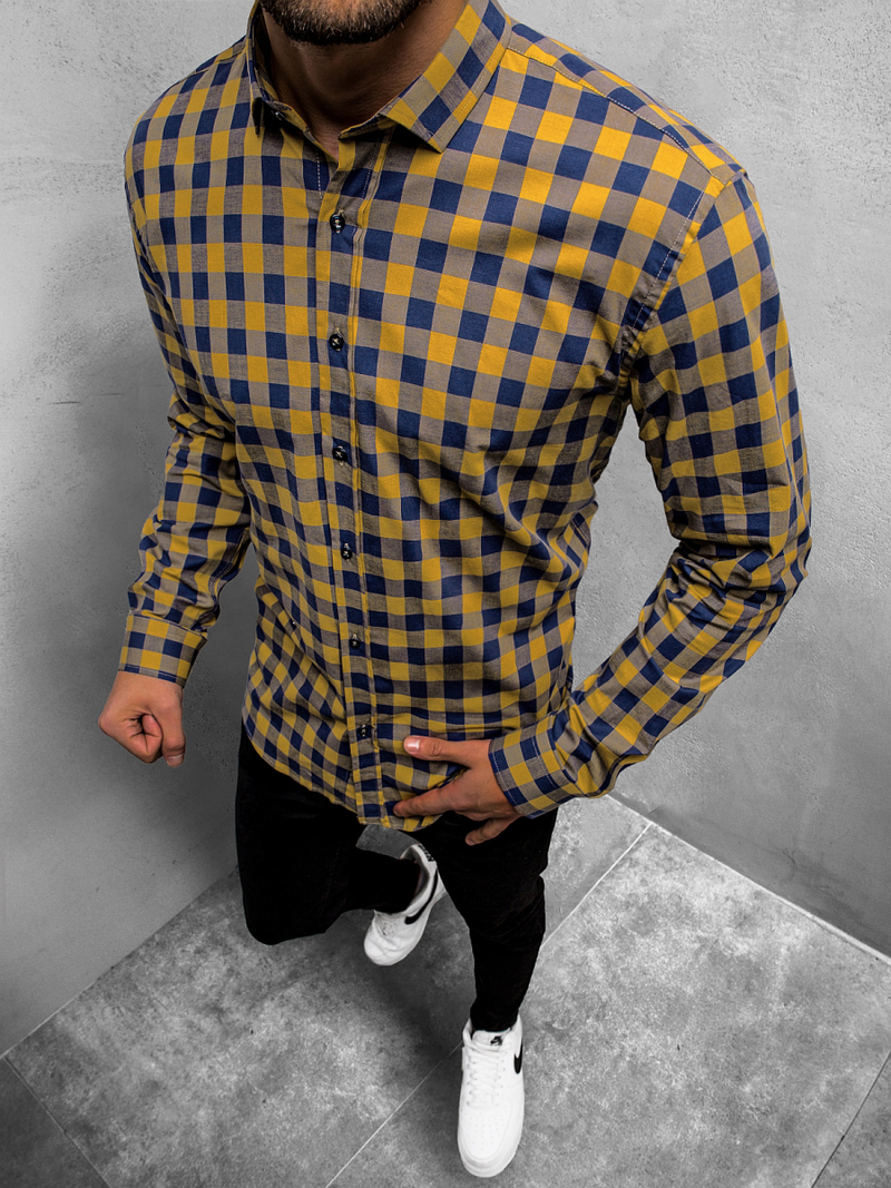 Сорочка чоловіча Гiрчична OZONEE O/3011/02