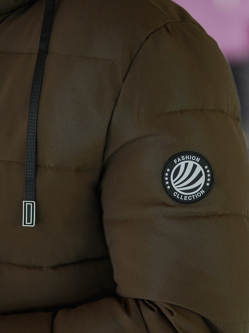 Kurtka zimowa męska brązowa OZONEE JS/31M5023/84Z