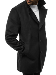 Płaszcz męski czarny OZONEE N/5922Z