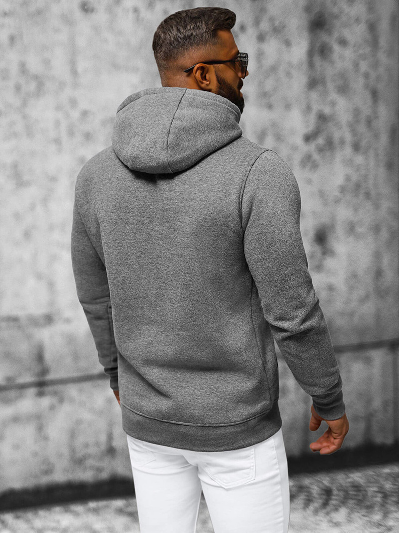 Толстовка чоловіча графіт OZONEE NB/MF2007