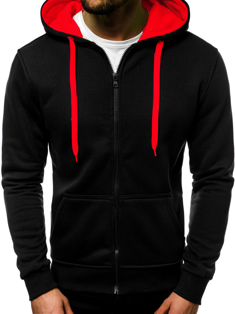 Толстовка чоловіча Чорно-Червона OZONEE JS/2013