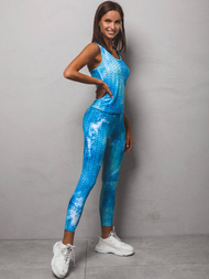 Жіночий спортивний костюм з двох частин Синiй OZONEE JS/YW88043Z