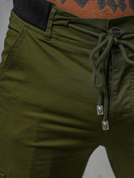 Spodnie męskie joggery cargo zielone OZONEE NB/MP0208MVZ