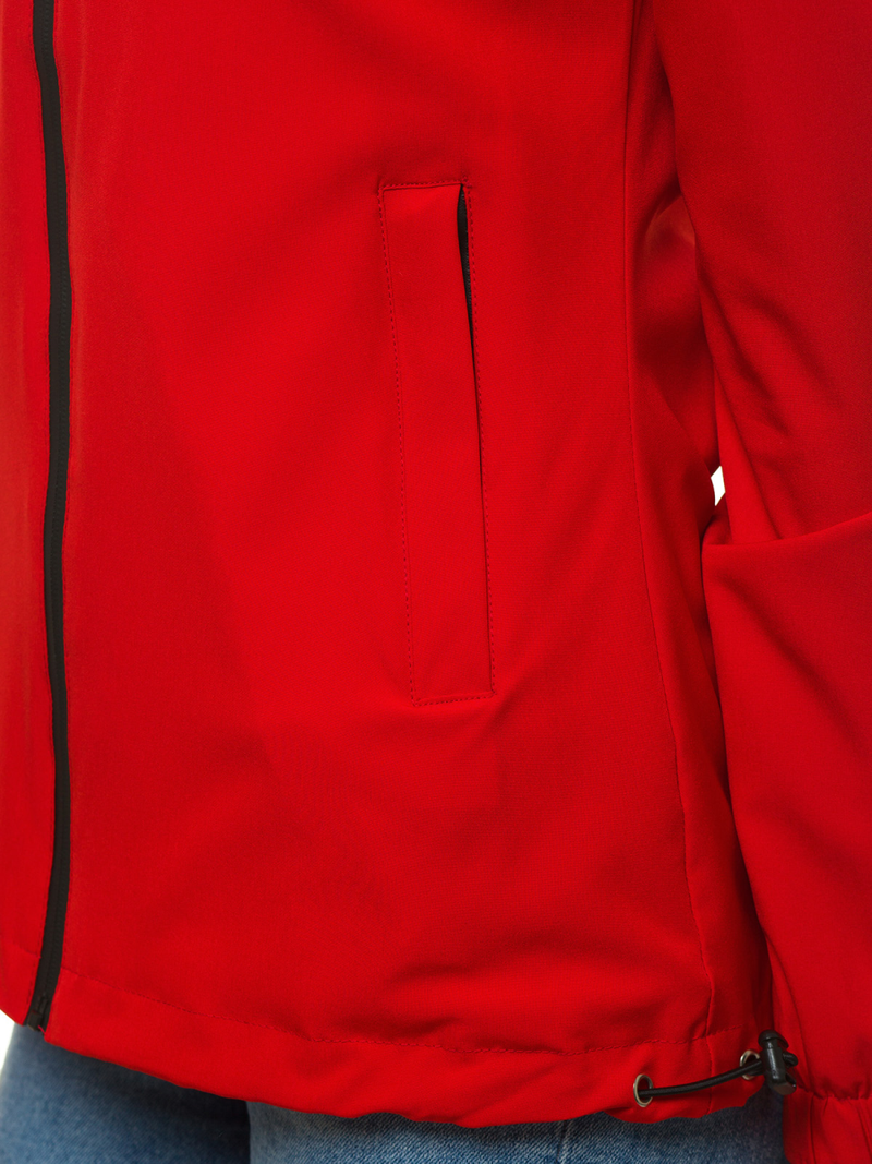 Kurtka przejściowa damska czerwona OZONEE JS/HH036/5