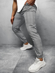 Spodnie męskie chino joggery szare OZONEE DJ/5255/21