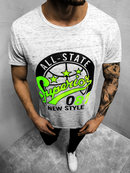 T-Shirt męski szary OZONEE JS/KS2043Z