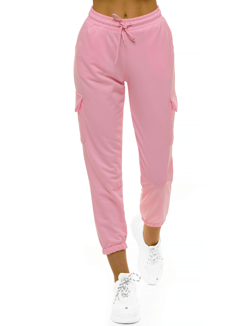 Spodnie dresowe damskie jasno-różowe OZONEE O/MB2001/21