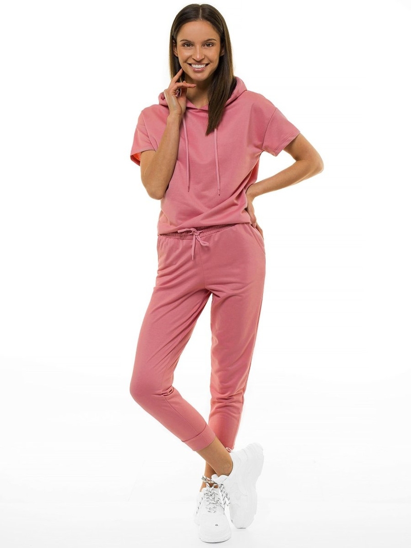 Жіночий спортивний костюм з двох частин Рожевий OZONEE O/MB1003/21