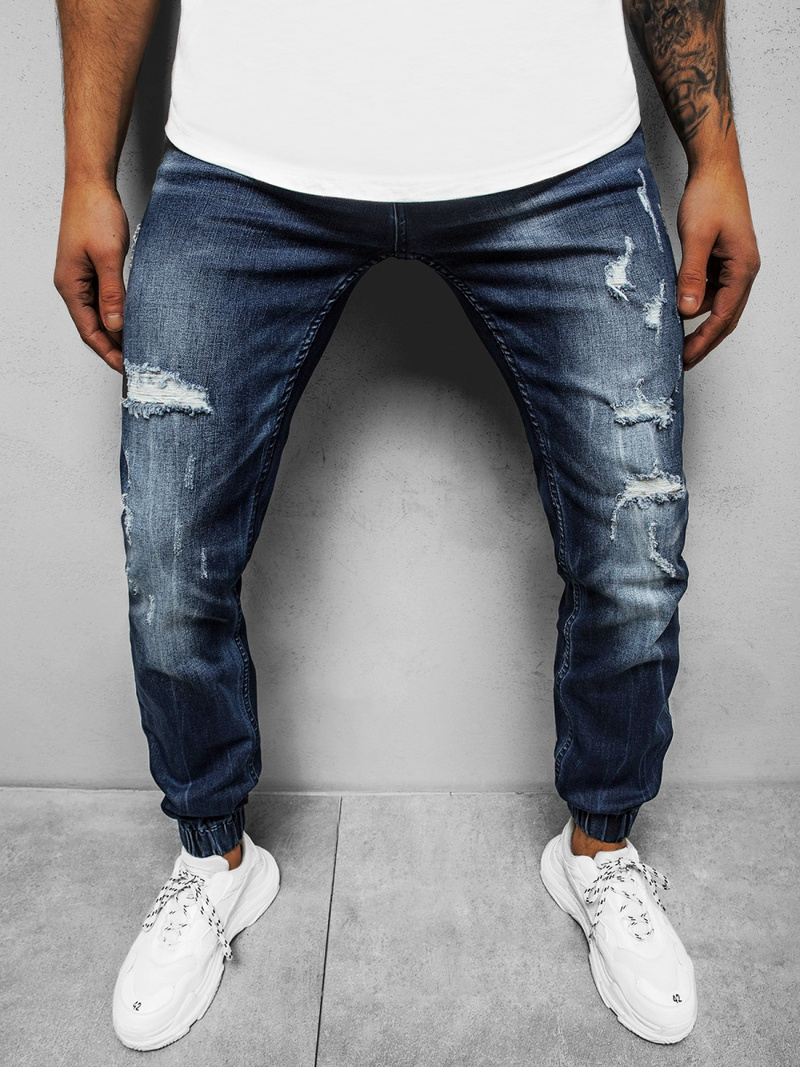 Штани чоловічі джоггери Темно-синi OZONEE NB/MP0014BS