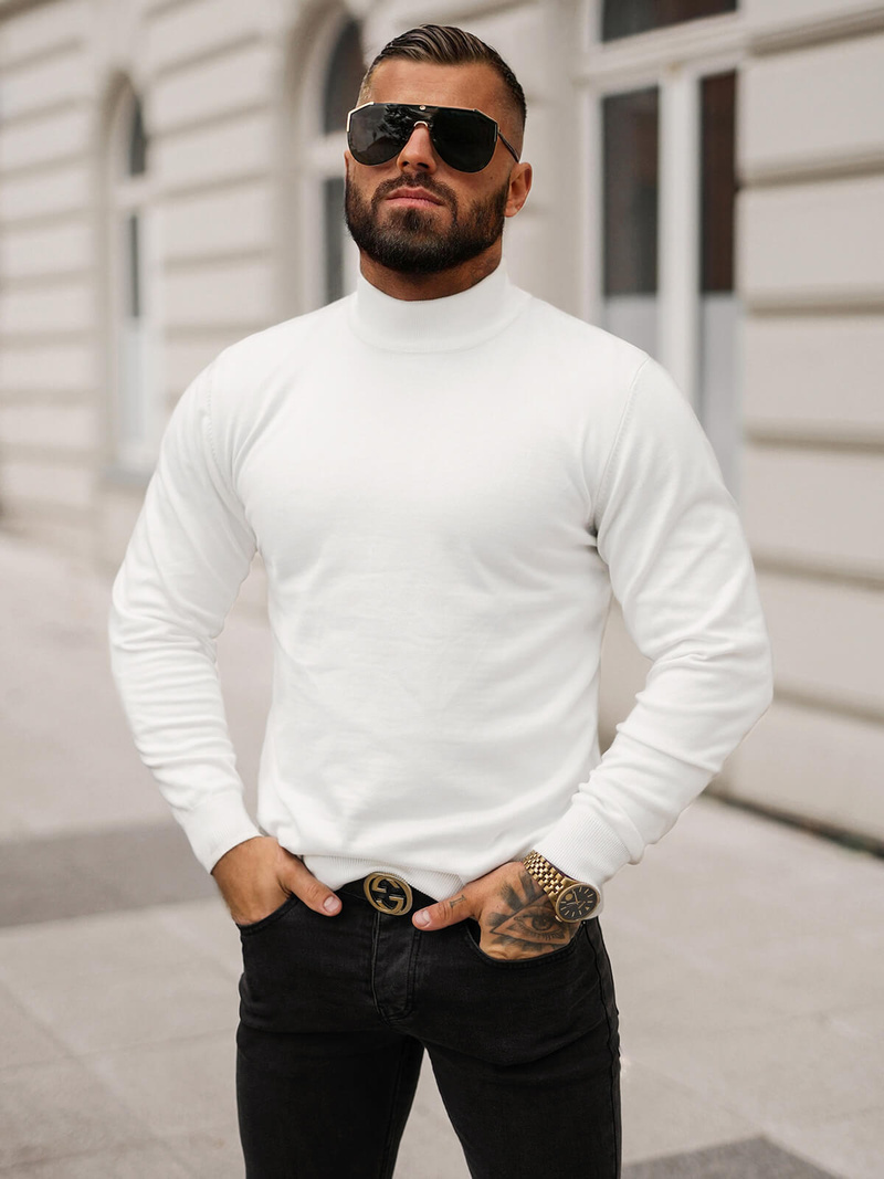 Светр чоловічій чорна OZONEE O/BM209