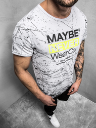 T-Shirt męski biały OZONEE JS/SS10915Z