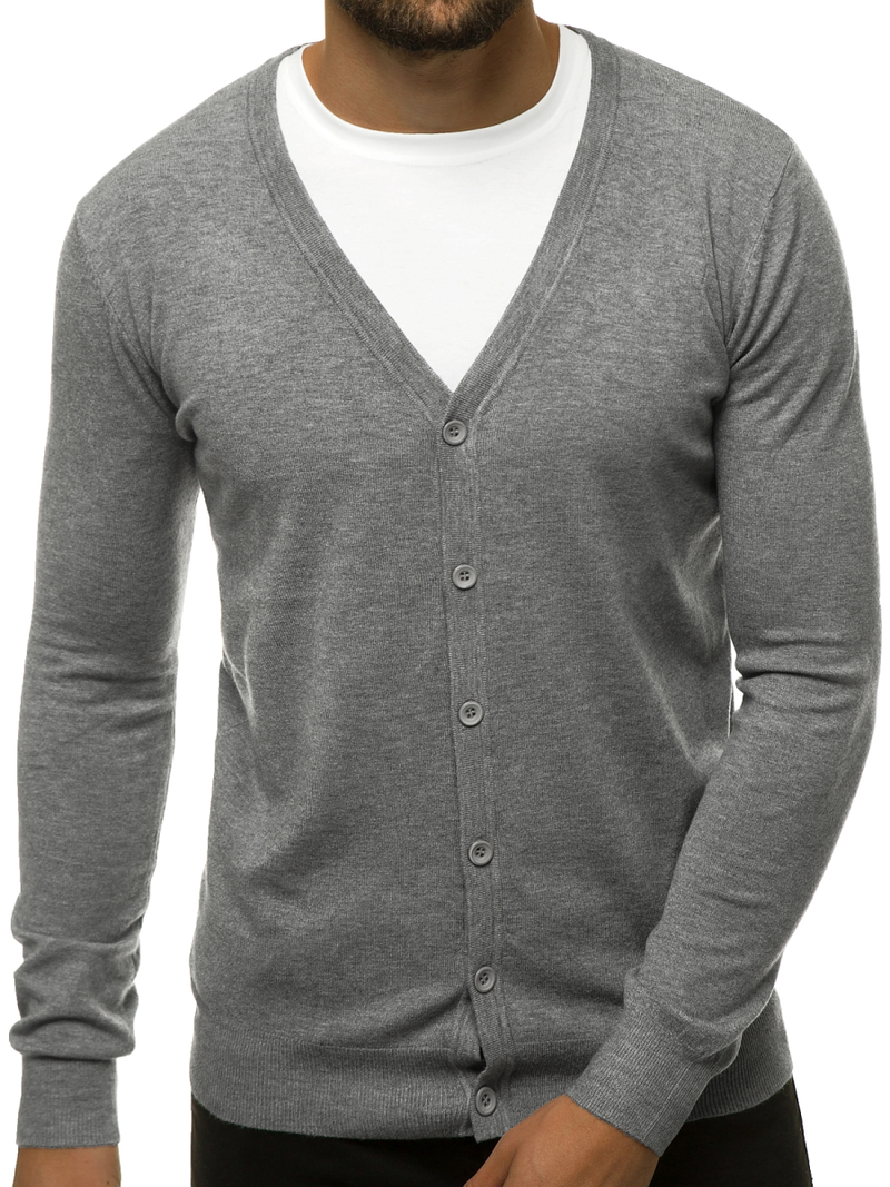 Светр чоловічій Сiрий OZONEE TMK/YY06/3