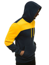 Bluza z kapturem męska granatowa OZONEE JS/KS2168