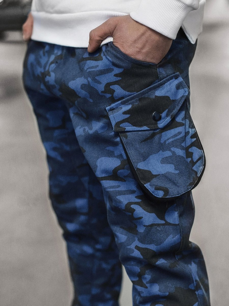 Штани чоловічі джоггери Темно-Синє/Камуфляж OZONEE A/705