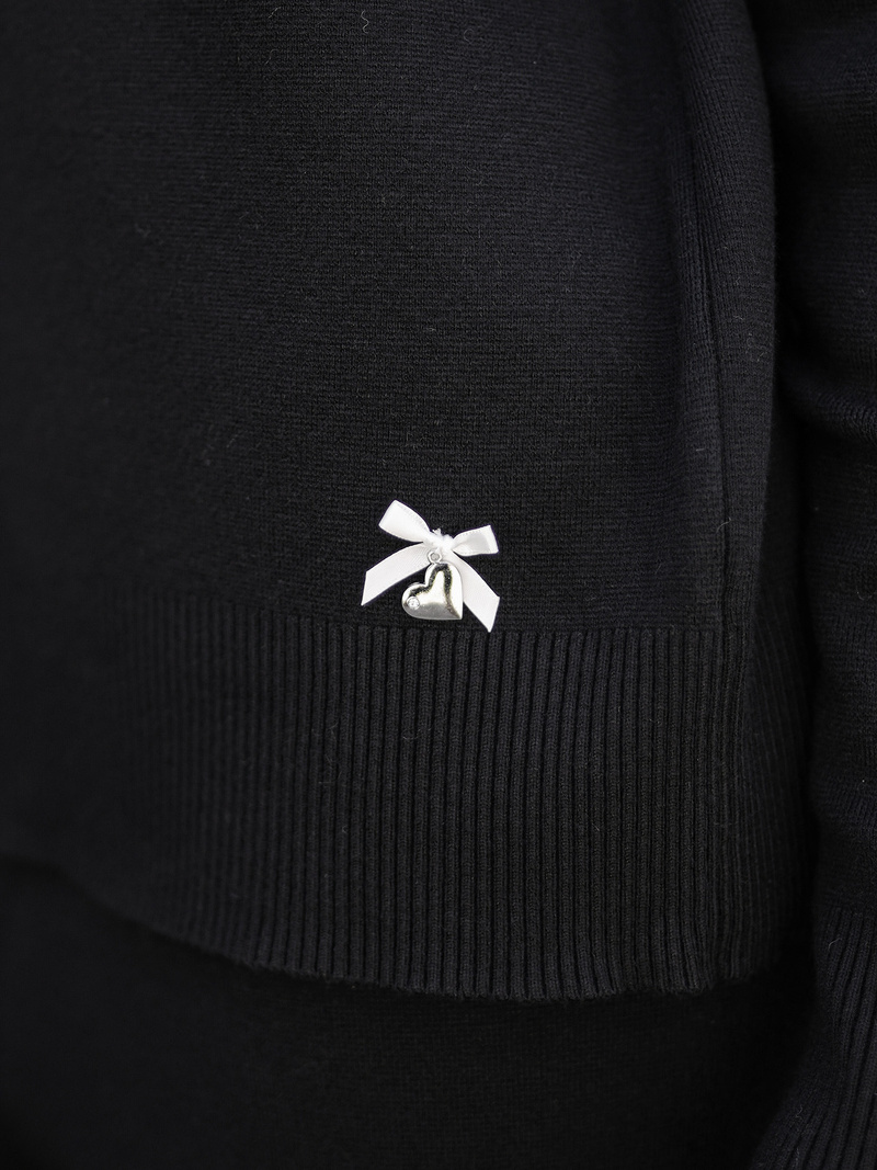 Komplet dresowy damski dwuczęściowy czarny OZONEE JS/53C5203/3