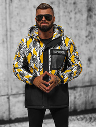 Kurtka przejściowa męska moro-żółta OZONEE JS/M36/254