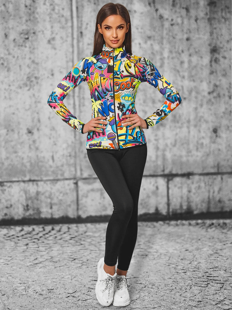 Жіночий спортивний костюм з двох частин Кольоровий OZONEE O/20346Z