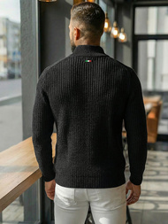 Светр чоловічій Чорний OZONEE NB/MM6020/4Z