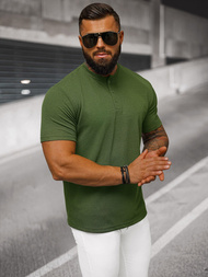 T-shirt męski khaki OZONEE O/L1451