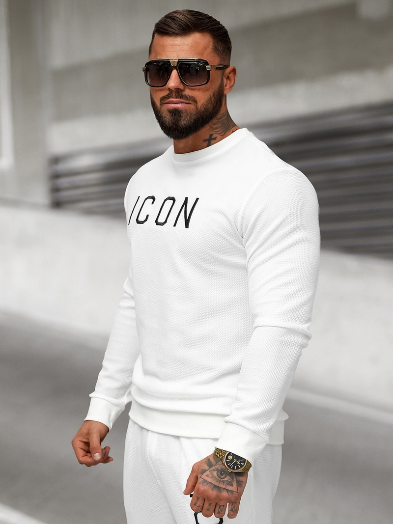 Bluza męska biała OZONEE O/D7394