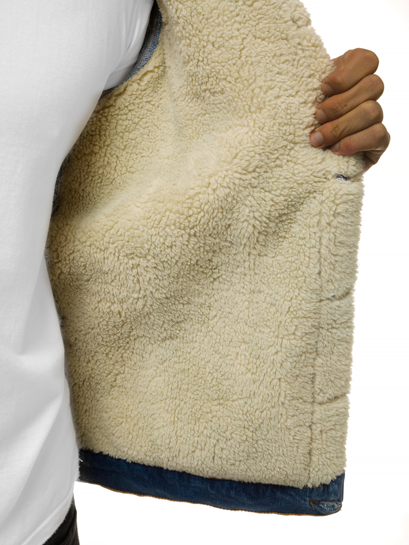 Kurtka męska jeans niebieska OZONEE BN/5935