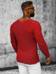 Светр чоловічій червоний OZONEE L/1442Z