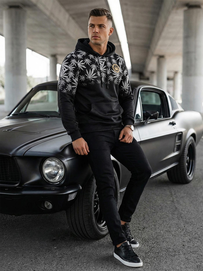 Толстовка чоловіча Чорна OZONEE O/B272Z