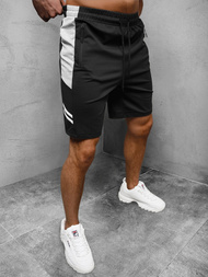 Spodenki dresowe męskie czarne OZONEE JS/68022