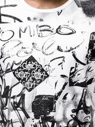 Футболка чоловіча Бiлий OZONEE JS/KS1987