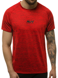 T-Shirt męski czerwony OZONEE JS/KS2101