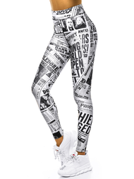 Лосіни жіночі Бiло-Чорний OZONEE O/20975