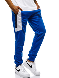 Spodnie dresowe męskie niebieskie OZONEE JS/JZ11019