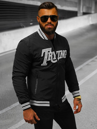 Kurtka męska bomberka czarna OZONEE JS/84M3013/392Z